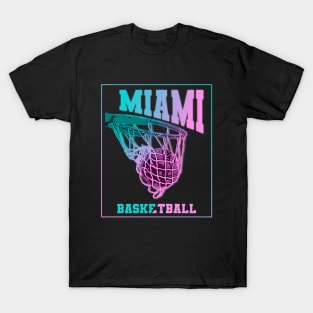 Miami basketball/ Fanart // Glow / Vectorart T-Shirt